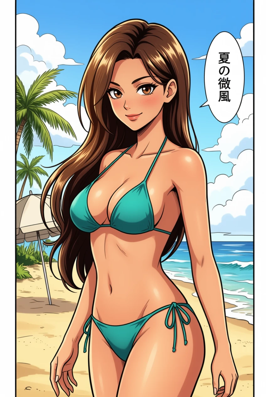 The same character colorized with AI