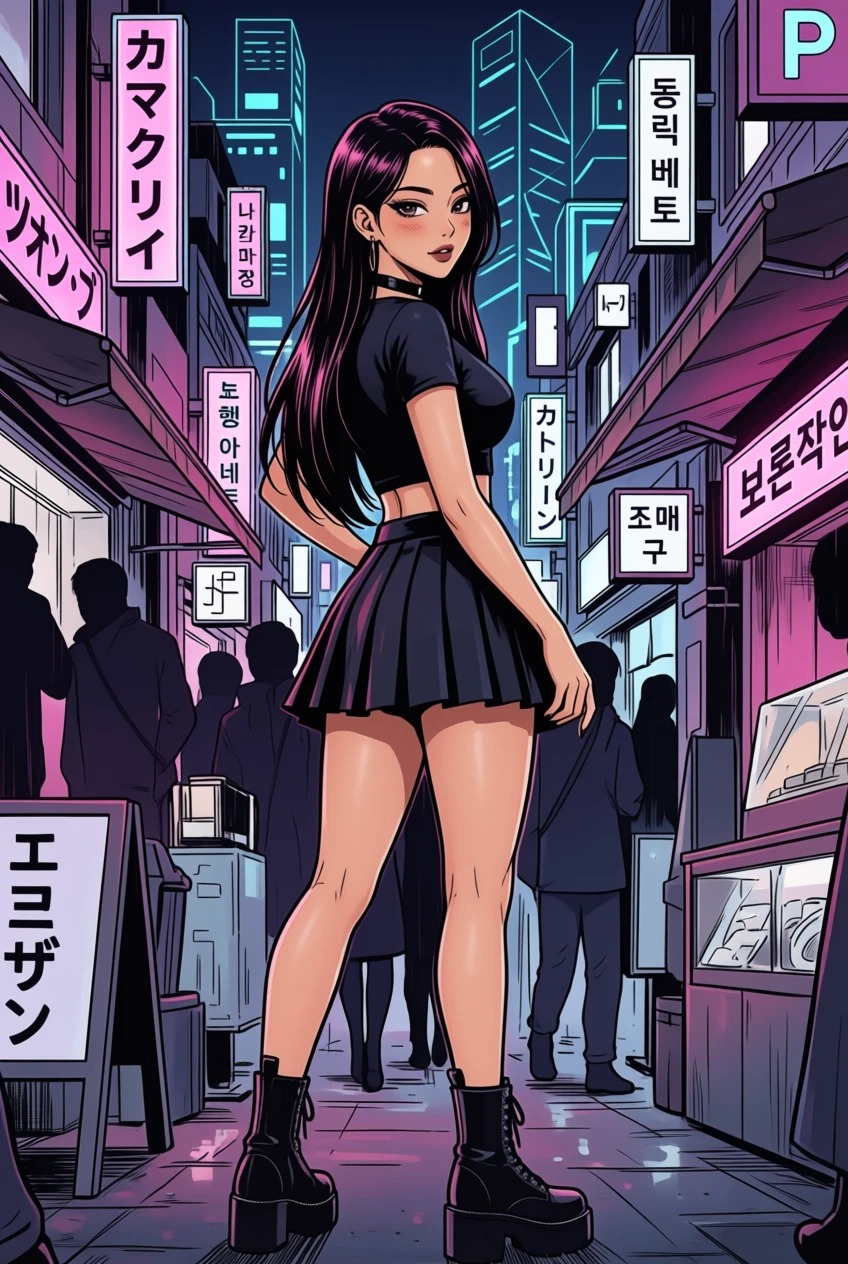 The same character colorized with AI