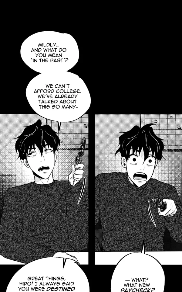 Black and white manhwa panel before colorization